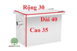 Bể tách mỡ model btm-30