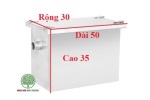 Bể tách mỡ gia đình model BTM-50
