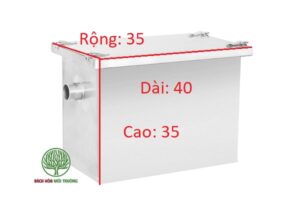 bể tách mỡ gia đình 40 lít