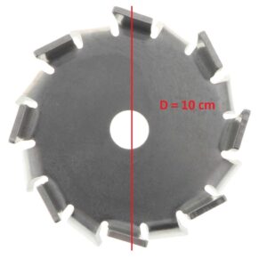 cánh khuấy đĩa cạnh chém 10 cm inox 304