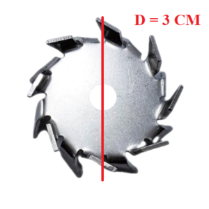cánh khuấy đĩa cạnh chém đường kính 3 cm