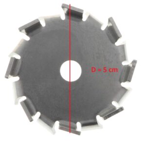 Cánh khuấy đĩa cạnh chém đường kính 5 cm