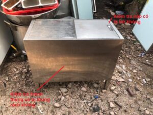kiểm tra kỹ khi đến mua thùng đá inox cũ