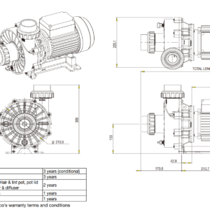 bản vẽ bơm turboflo
