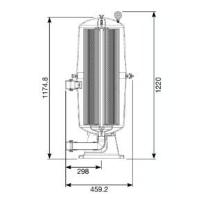 Bản vẽ cột lọc fulflo Tri