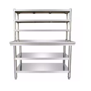 Bàn bếp có kệ trên mặt bàn 3 tầng kệ