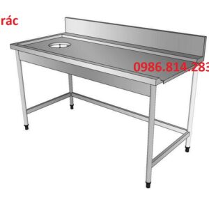 Gia công bàn bếp có lỗ xả rác