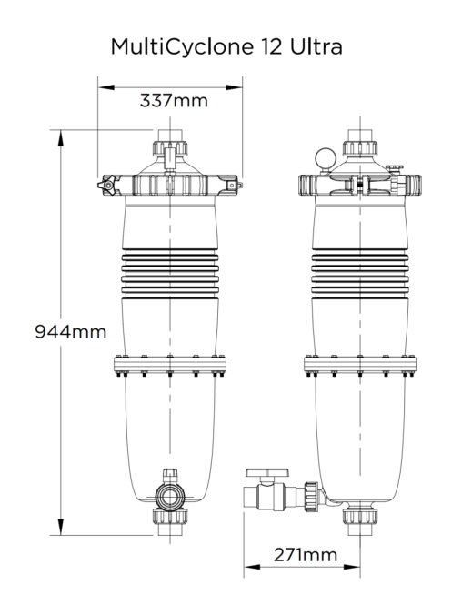 Bản vẽ chi tiết mutilcylone 12 ultra