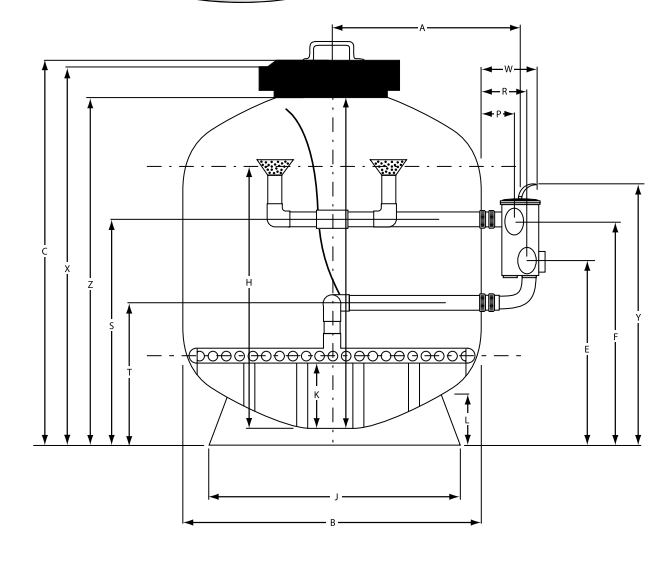 bản vẽ chi tiết Hướng dẫn sử dụng cột lọc cát model SMCatalog micron-side-mount_model SM 