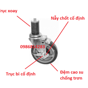 bàn bếp inox có bánh xe