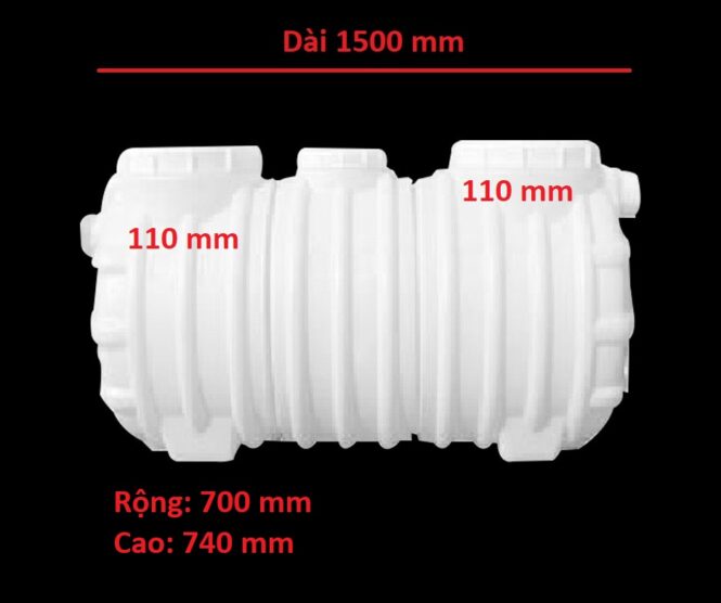 Bể tách mỡ nhựa 777 lít