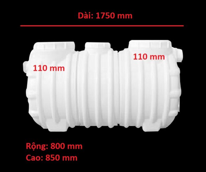 Bể tách mỡ nhựa 1190 lít