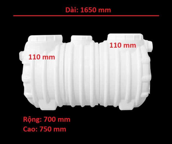 Bể tách mỡ nhựa 866 lít