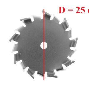 Cánh khuấy đĩa cạnh chém 25 cm