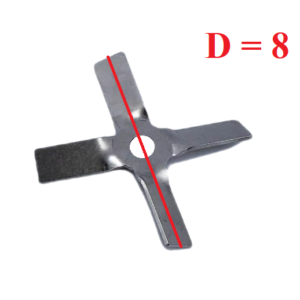 Cánh khuấy tuabin 4 cánh đường kính 8 cm