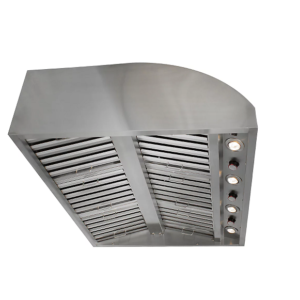 chụp hút khói inox có đèn có pin lọc mỡ