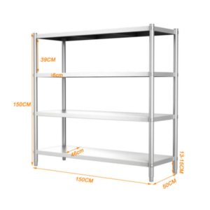 kệ inox 4 tầng