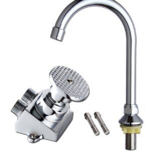 bộ vòi nước đạp chân inox mẫu 2
