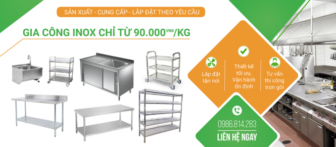 xưởng gia công inox tại Bình Dương
