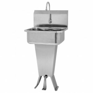 Chậu rửa đơn có vòi đạp chân