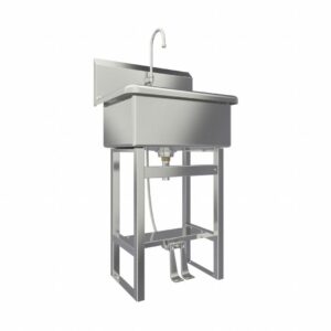Chậu rửa đơn có vòi đạp chân