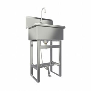 Chậu rửa đơn có vòi đạp chân