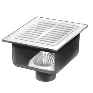 mẫu hố thu sàn inox