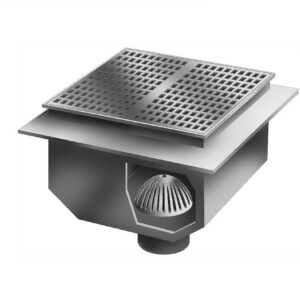 chi tiết cấu tạo bên trong hố thu sàn inox