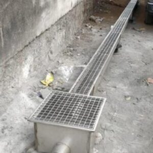 ảnh thực tế hố thu sàn inox