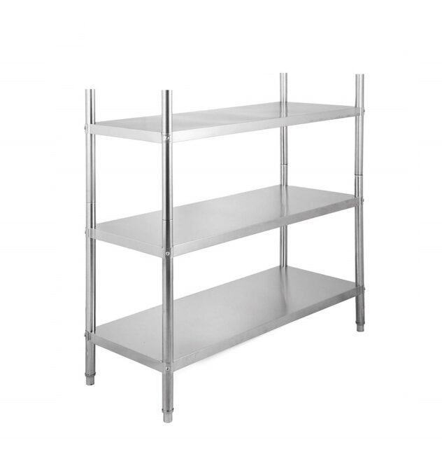 Kệ Inox 3 tầng - inox 304 - gia công theo thiết kế Model: KI3-304