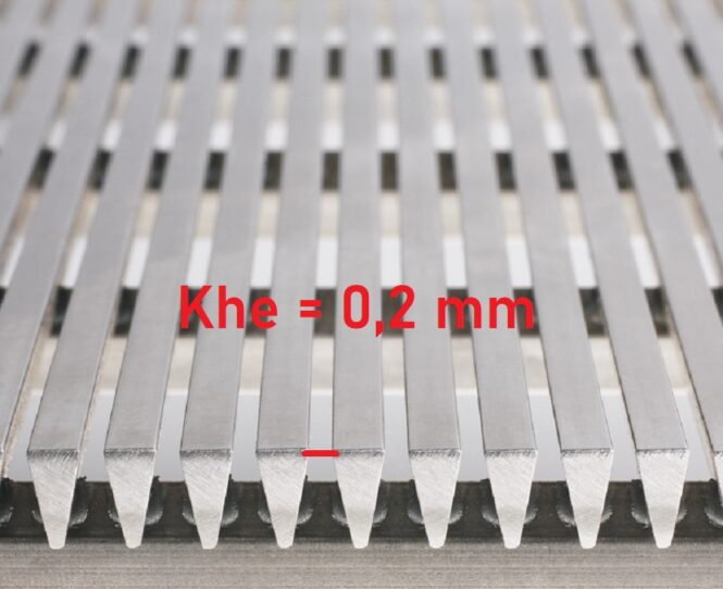 lưới inox máy tách rác khe 0,2 mm