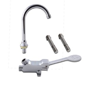 vòi nước đạp chân inox mẫu 1
