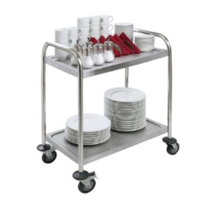 xe đẩy inox 2 tầng