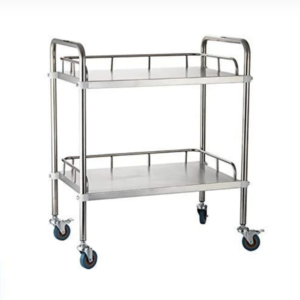 xe đẩy inox 2 tầng