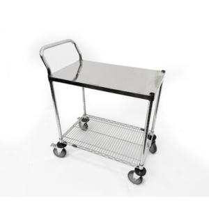 xe đẩy inox 2 tầng