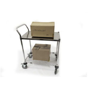 xe đẩy inox 2 tầng