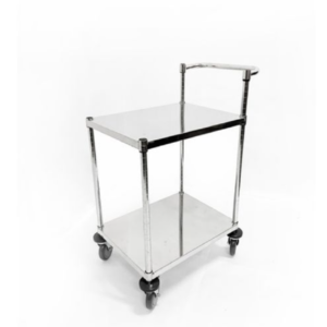 xe đẩy inox 2 tầng