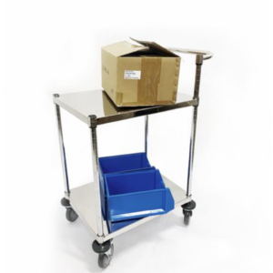 xe đẩy inox 2 tầng