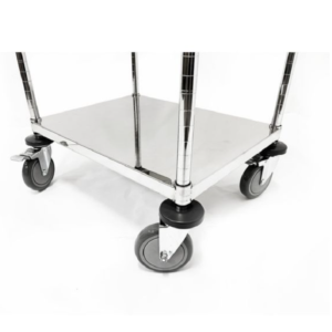 xe đẩy inox 2 tầng