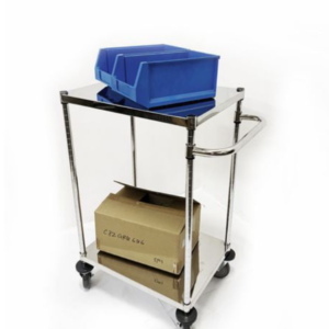 xe đẩy inox 2 tầng