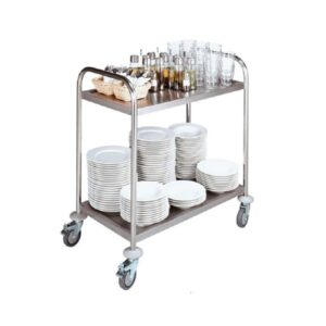 xe đẩy inox 2 tầng