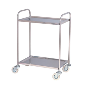 xe đẩy inox 2 tầng