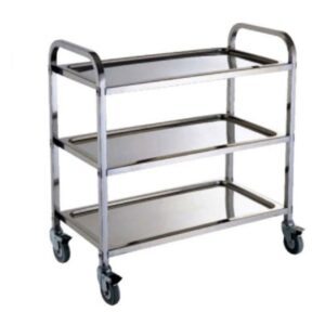 xe đẩy inox 3 tầng