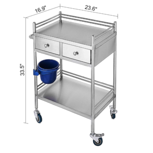 xe đẩy inox y tế