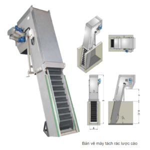 máy tách rác lược cào