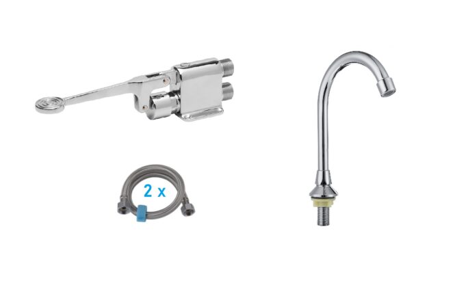 Bộ vòi đạp chân của châu âu M-03 inox 304