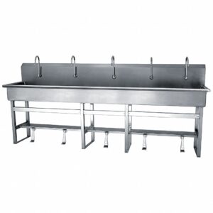 chậu rửa 5 vòi đạp chân HK-16