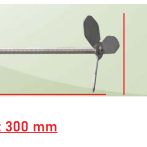 kích thước cánh khuấy cánh quạt 3 cánh misung