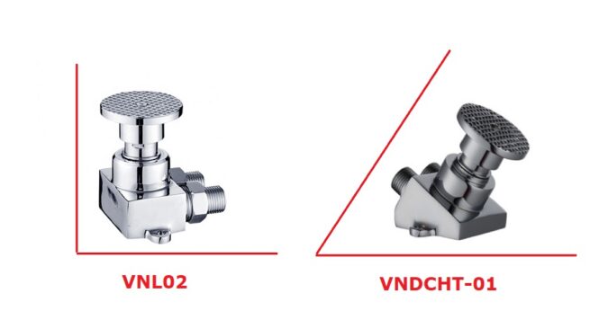 so sánh 2 loại vòi nước đạp chân hình tròn