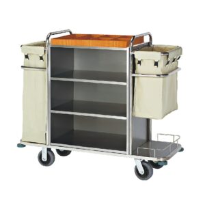 xe đẩy đồ vải inox